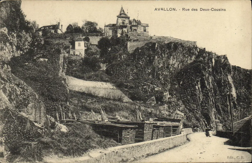 Avallon - Rue des Deux-Cousins — wydawca C. R. - Awers