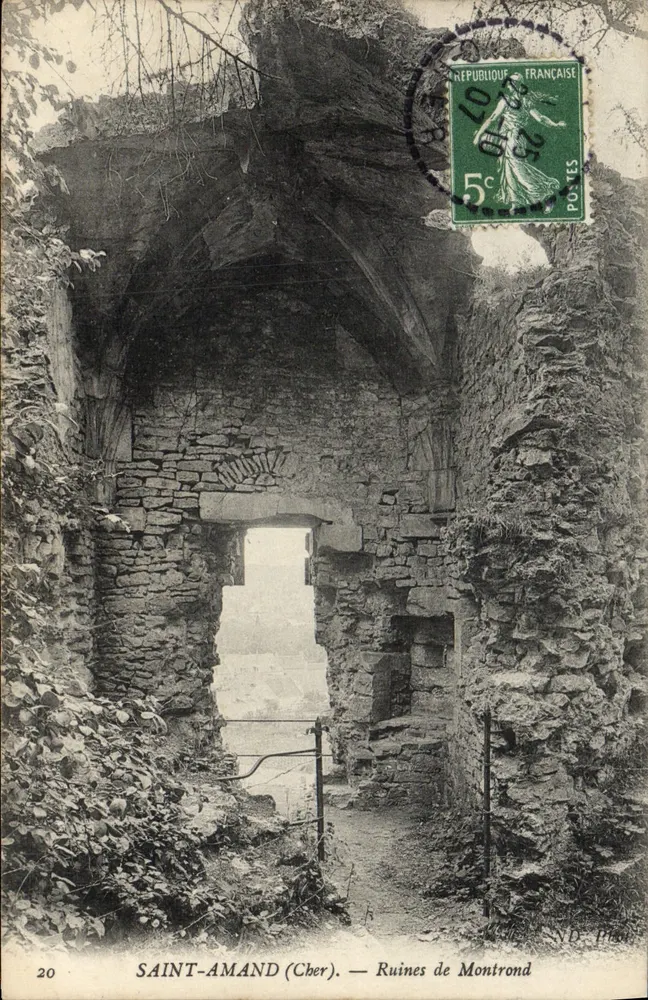 Saint-Amand (Cher) — Ruínas de Montrond — ND. Plon - Frente