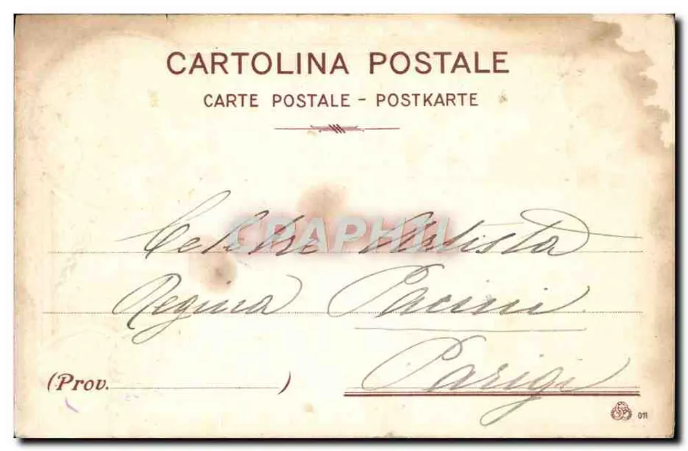 Madona e Criança — Arte, Flores e Poesia, eis Florença — Édit. Ugo Mugnaini, Florença - Verso