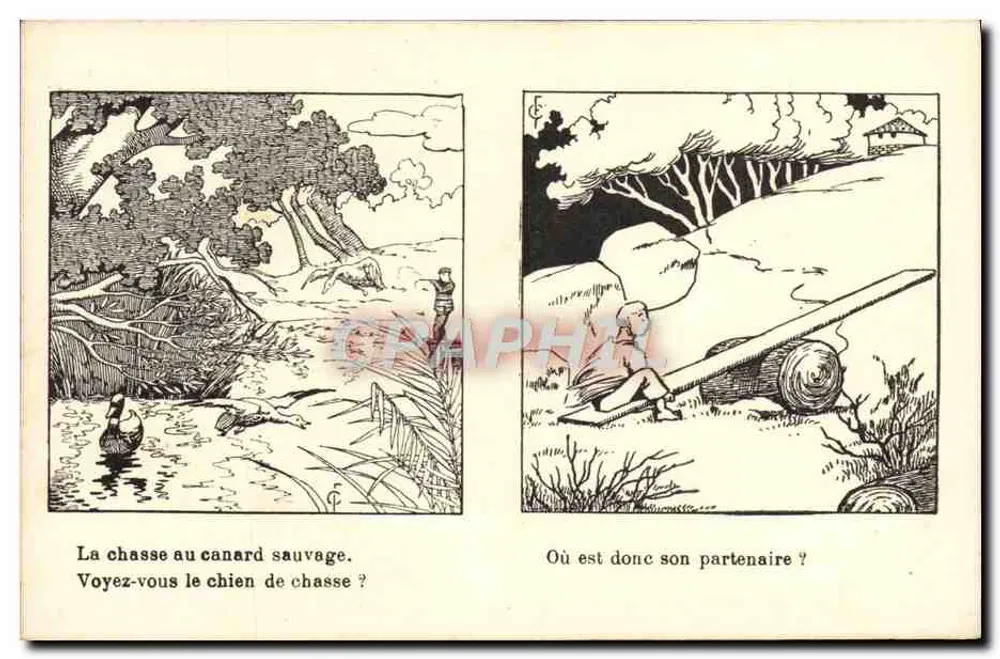 Kaninchenjagd — Jagd auf wilde Hunde — Librairie Larousse - Vorderseite