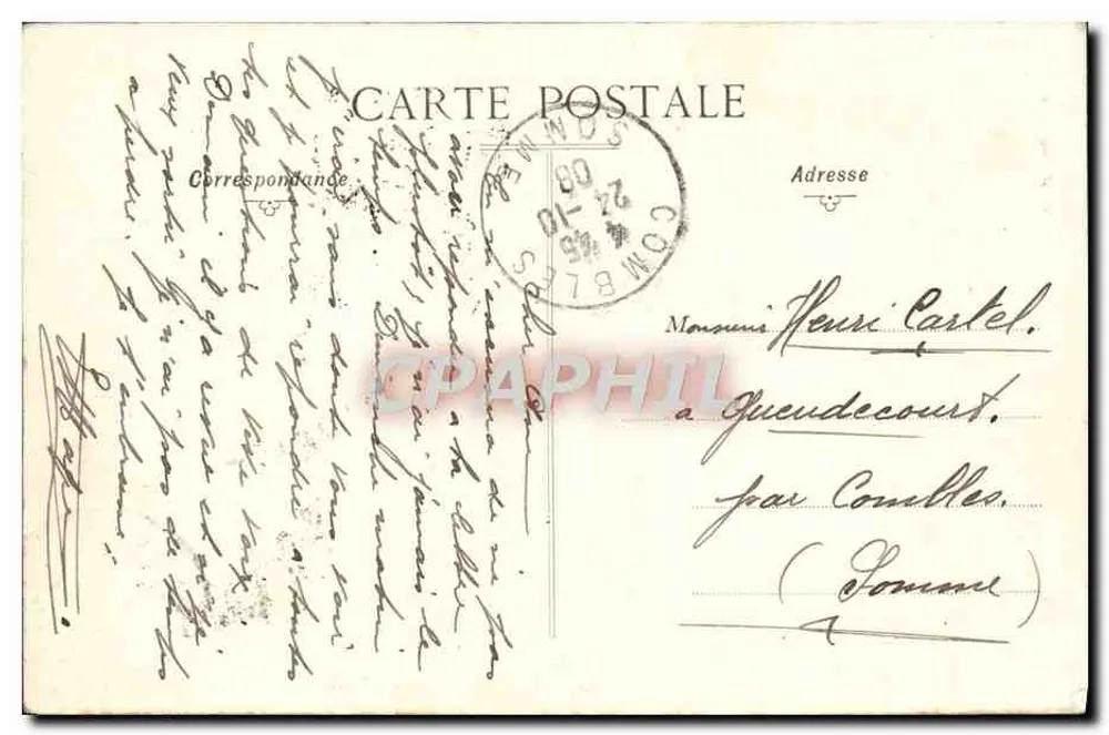 Arras — Museu e Catedral — B. D. Roubaux, n°50 - Verso