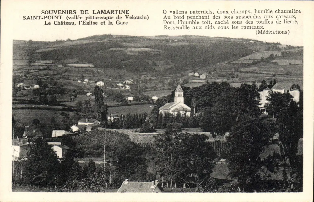 Saint-Point — pittoreske Tal von Velouzin — Souvenirs de Lamartine - Vorderseite