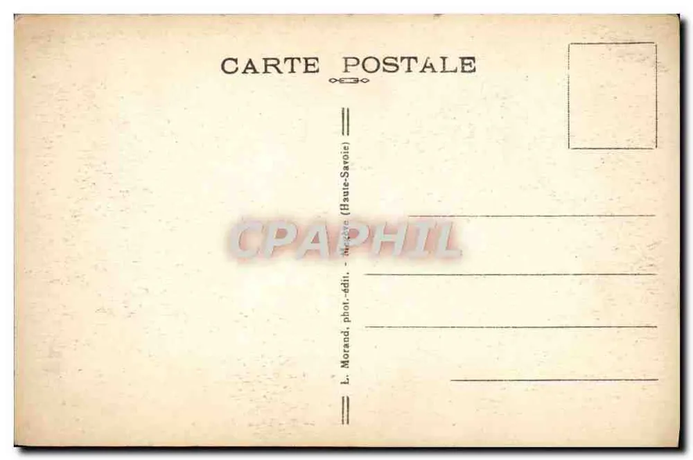 Die Eismeer und die Großen Jorasses — n° 648 — L. Morand, Haute-Savoie - Rückseite