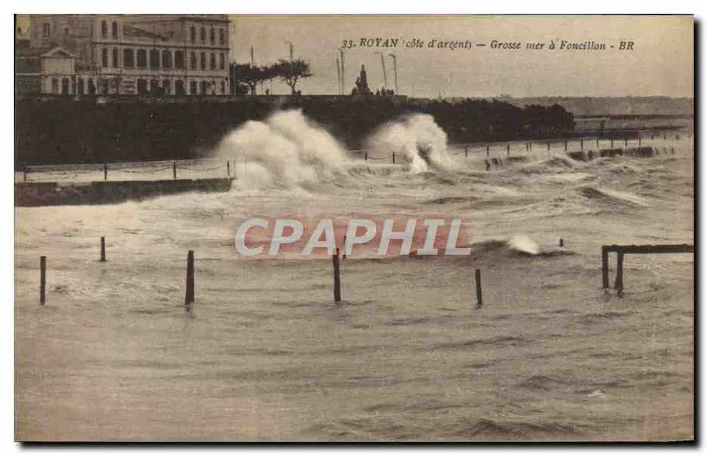 Royan (costa de prata) — Grande mar em Foncillon — BR - Frente