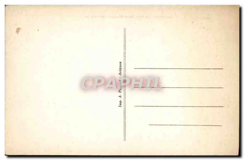 Avignon - O Ponte Saint-Bénézet (século XII) — Edição Alpin - Verso