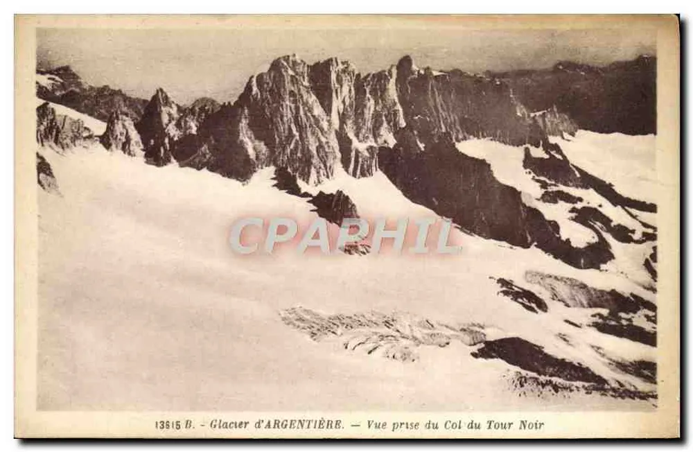 Argentière-Gletscher — Ansicht vom Tour Noir-Pass — Edition Urban - Argentière - Vorderseite