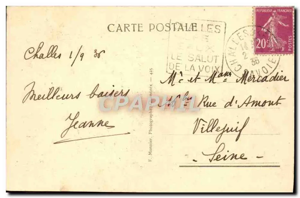 Aix-les-Bains — Gorges do Sierroz — Photo Monnier - Verso