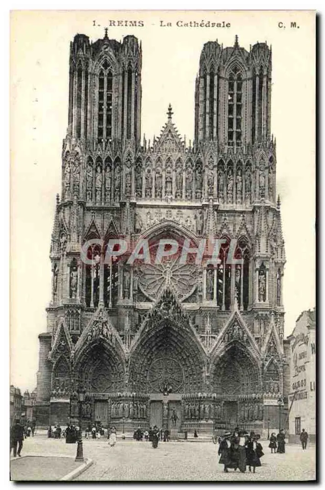 Reims - A Catedral — C. M. - Frente