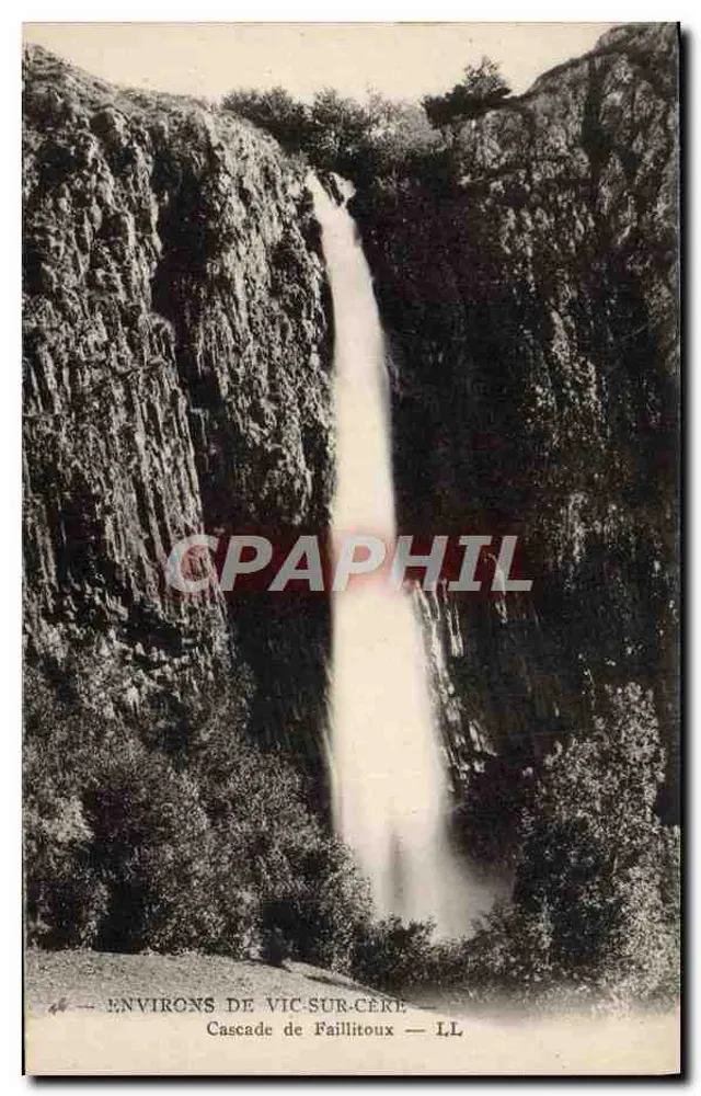 Environs de Vic-sur-Cère — Cascade de Faillitoux — LL - Frente