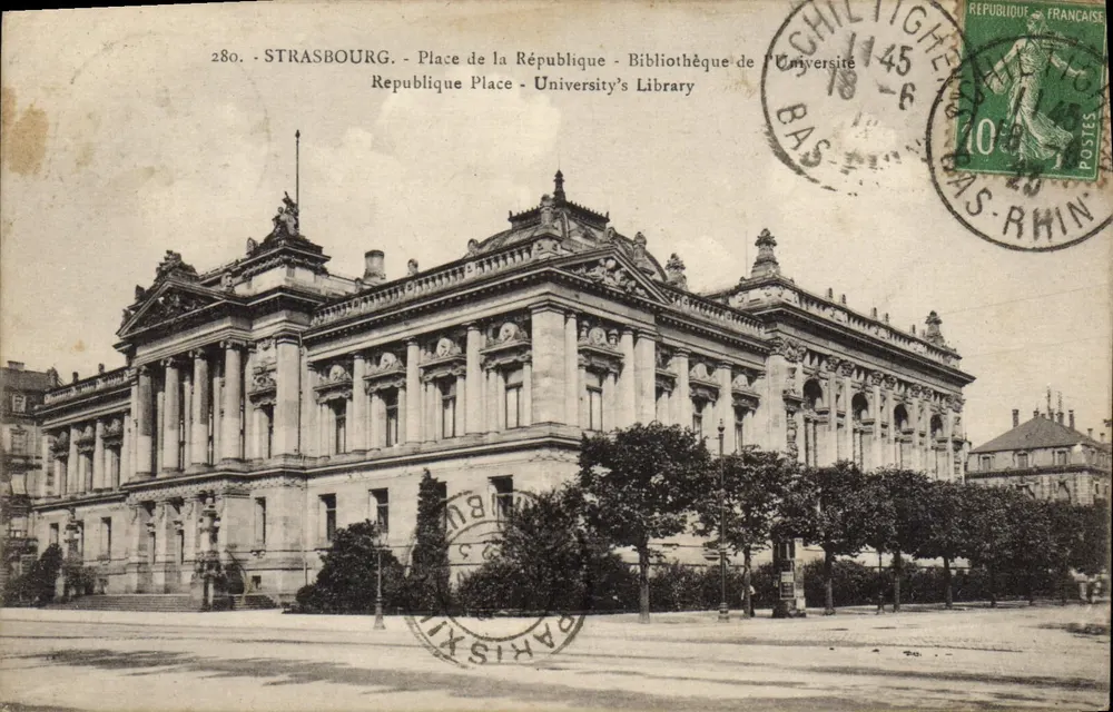 Straßburg - Place de la République - Universitätsbibliothek - Vorderseite