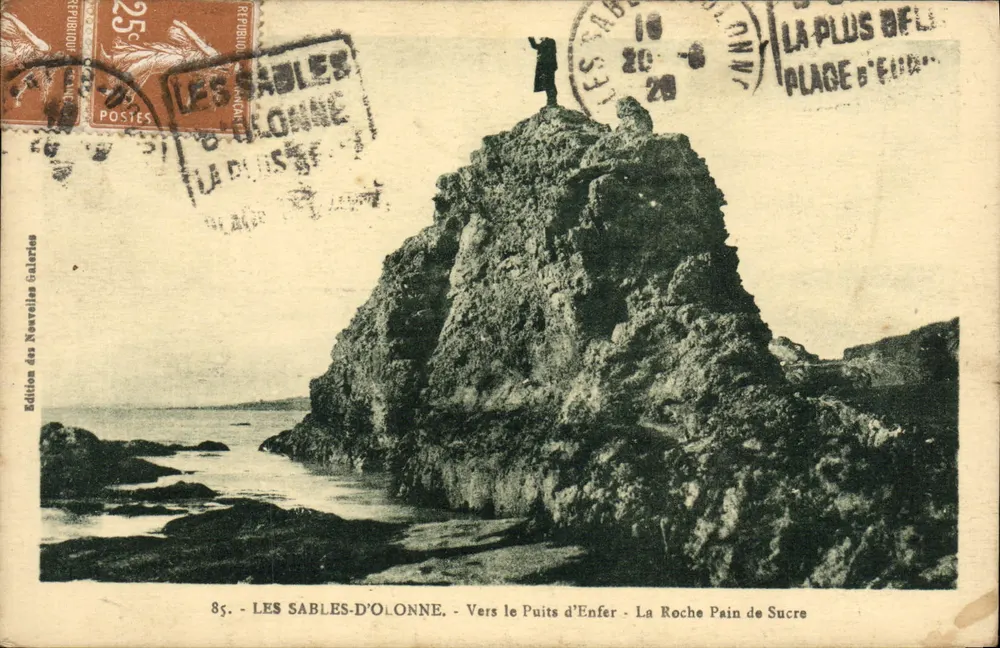 Les Sables-d'Olonne — Zum Teufelsloch — La Roche Pain de Sucre — Édition des Nouvelles Galeries - Vorderseite