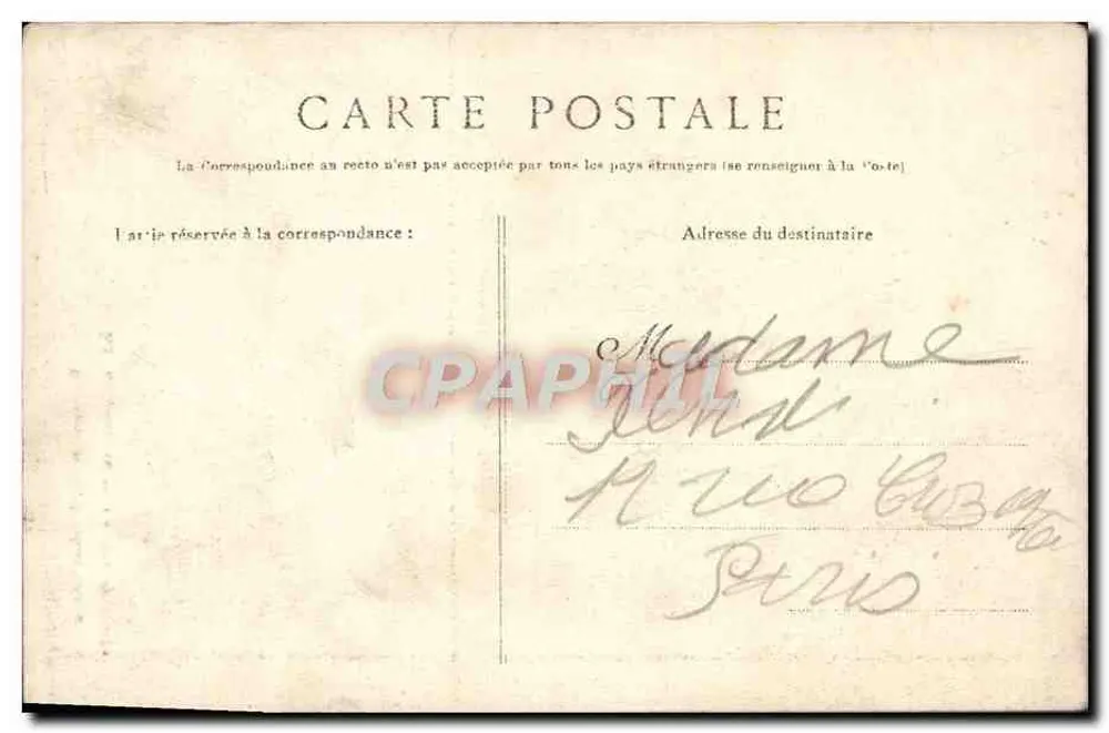 Der Sausssois — Die Große Felsformation — Um Mailly-le-Château — Sammlung J. D. Seu - Rückseite
