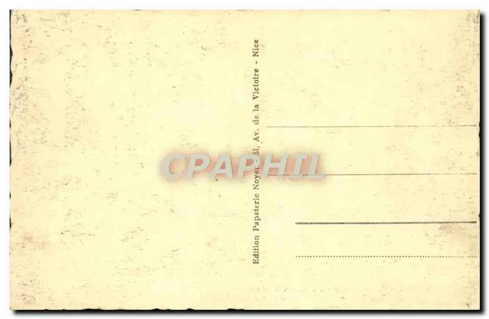 Nice - Palácio da Jetée entre os Palmeiras — Edição Noyet, n°317 - Verso