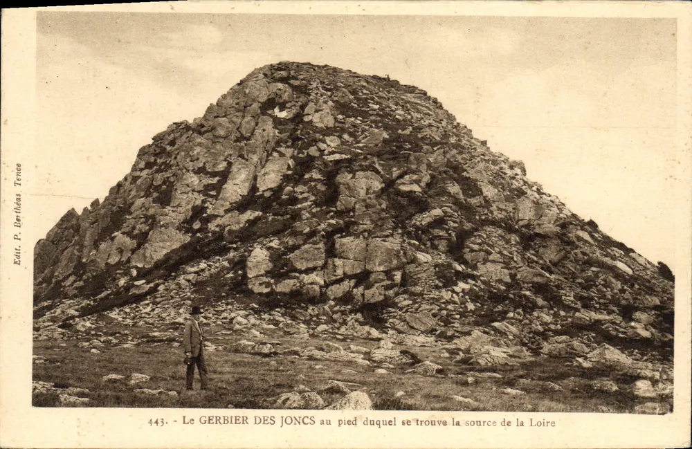 Der Gerbier des Joncs — Quelle der Loire — Verlag P. Berthés Terice, Nr. 443 - Vorderseite