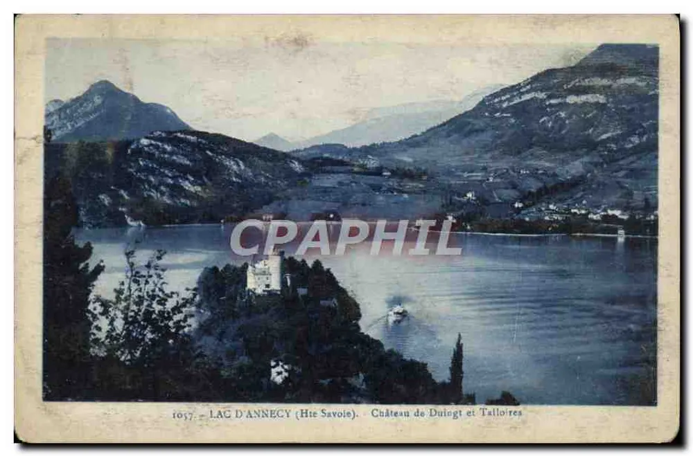 Lac d'Annecy (Haute-Savoie) — Schloss Duingt und Talloires — Verlag L. Faurens, n° 1057 - Vorderseite