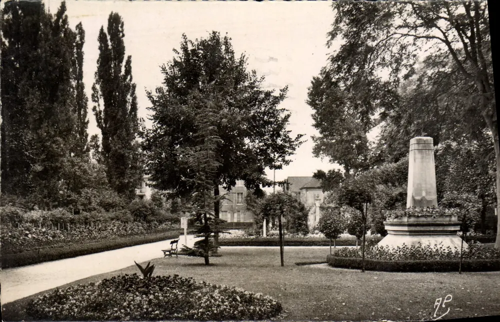 Mantes (S.-et-O.) — O Jardim Público — Ed. d'Art AP, n°1016 - Frente