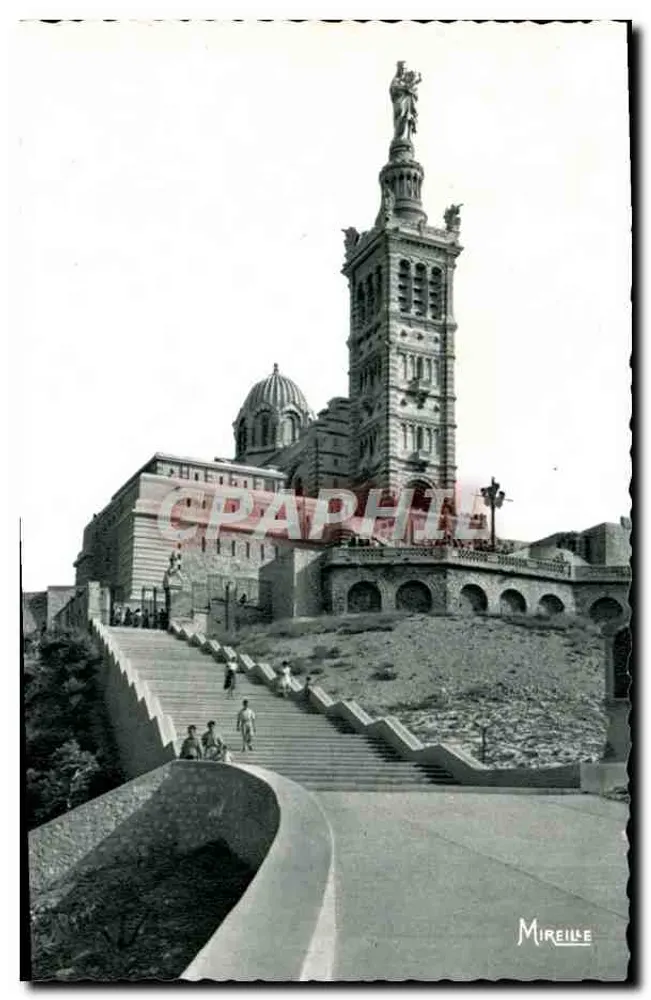 Notre-Dame de la Garde — Marselha — Éditions Mireille - Frente