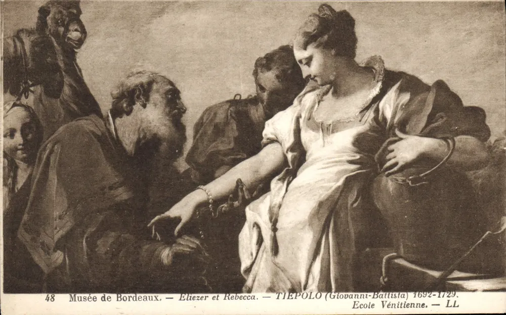 Eliezer und Rebecca — Museum von Bordeaux — Tiepolo (Giovanni-Battista) 1692-1729 — Venedig-Schule — LL - Vorderseite