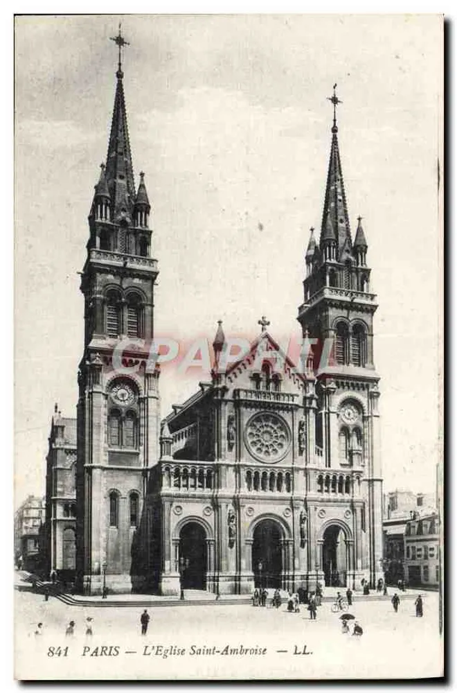 Paris — A Igreja de São Ambrozio — LL. n°841 - Frente