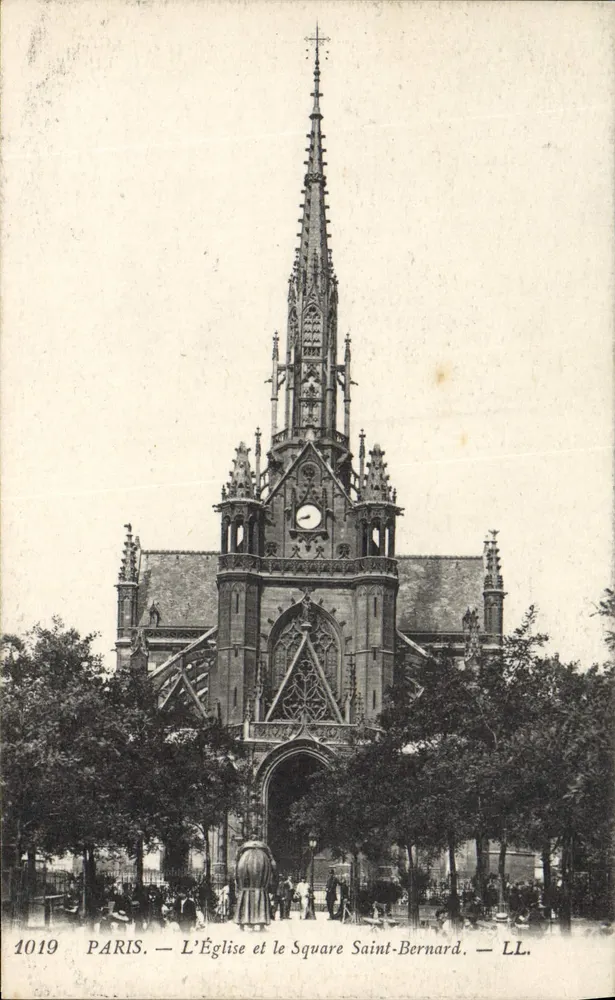 Paris — A Igreja e o Passeio Público Saint-Bernard — LL. n° 1019 - Frente