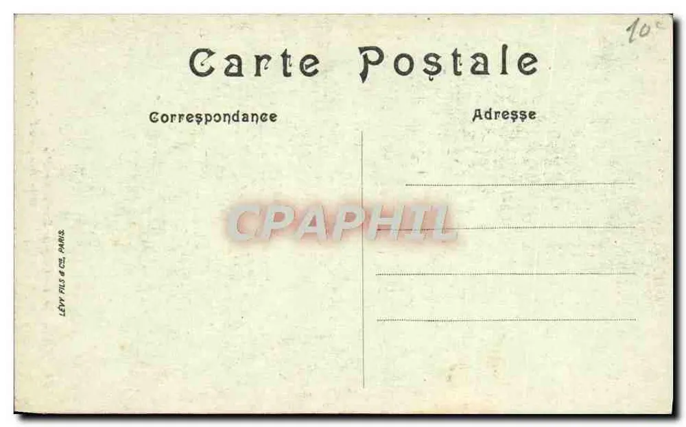 Paris — Die Gedenkkapelle der Rue Jean-Goujon — Lévy Fils & Cie, Paris, n° 1139 - Rückseite