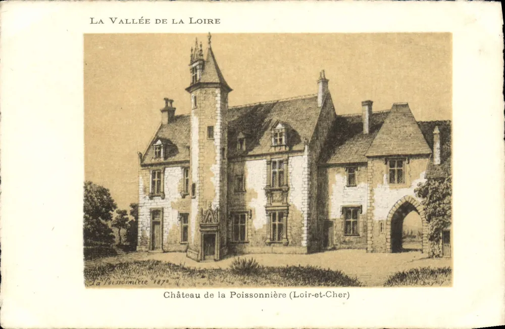 Castelo da Poissonnière — Loir-et-Cher — Edição Artébague & Supra, Paris - Frente