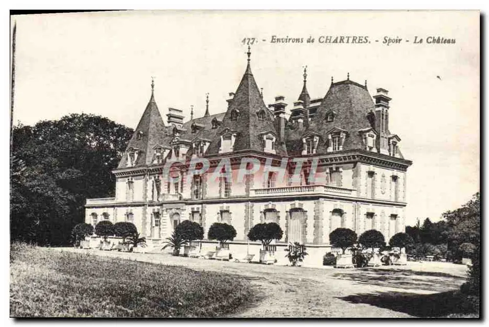 Arredores de CHARTRES - Spoir - O Castelo — Editor: Levé & Kruel, n° 477 - Frente