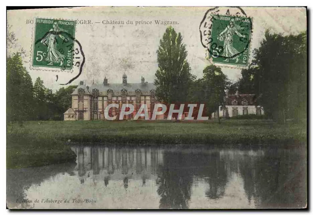Castillo del príncipe Wagram — ÉGER — Edición de l'Anberge du Toin-Bobu - Anverso