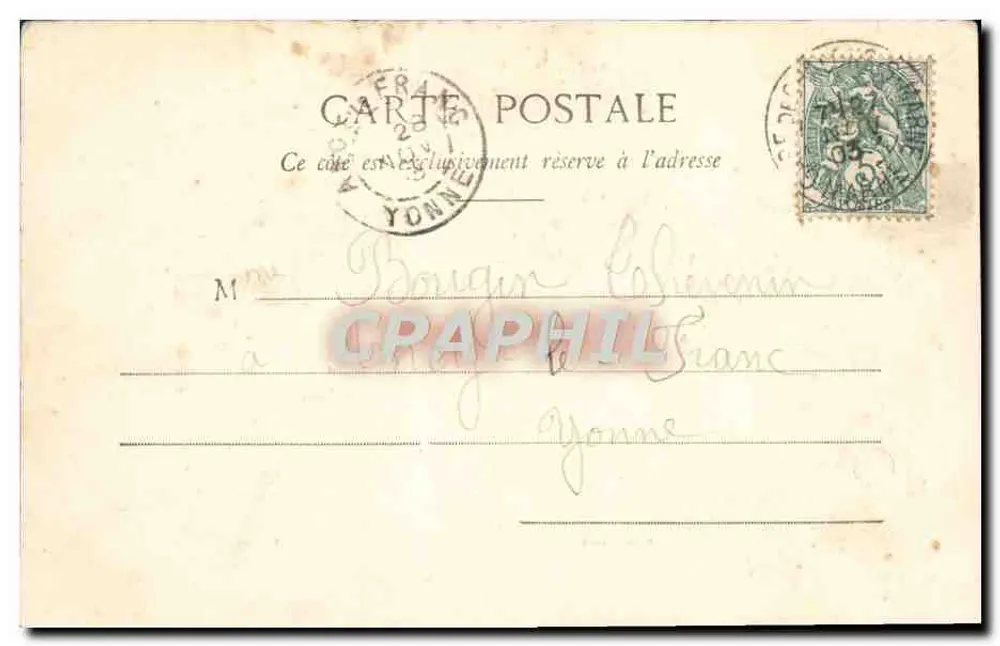Châlons-sur-Marne, a Catedral — G. Durand, fotógrafo-editor, Châlons - Verso