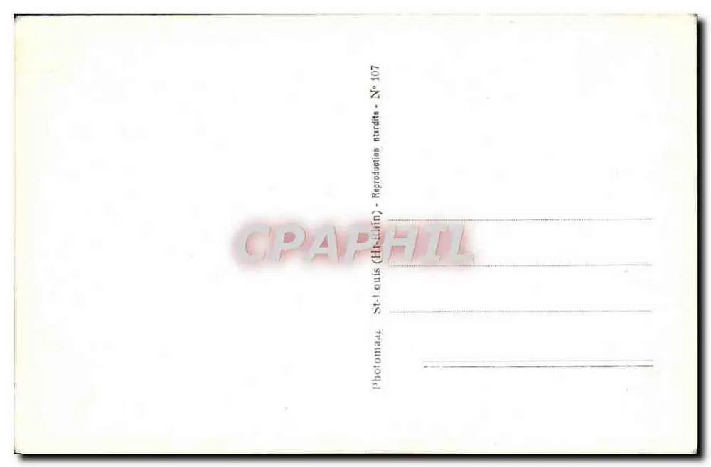 Peregrinação Thierrenbach — Igreja e montanha — Photomaton St-Louis (Haut-Rhin) - N° 107 - Verso