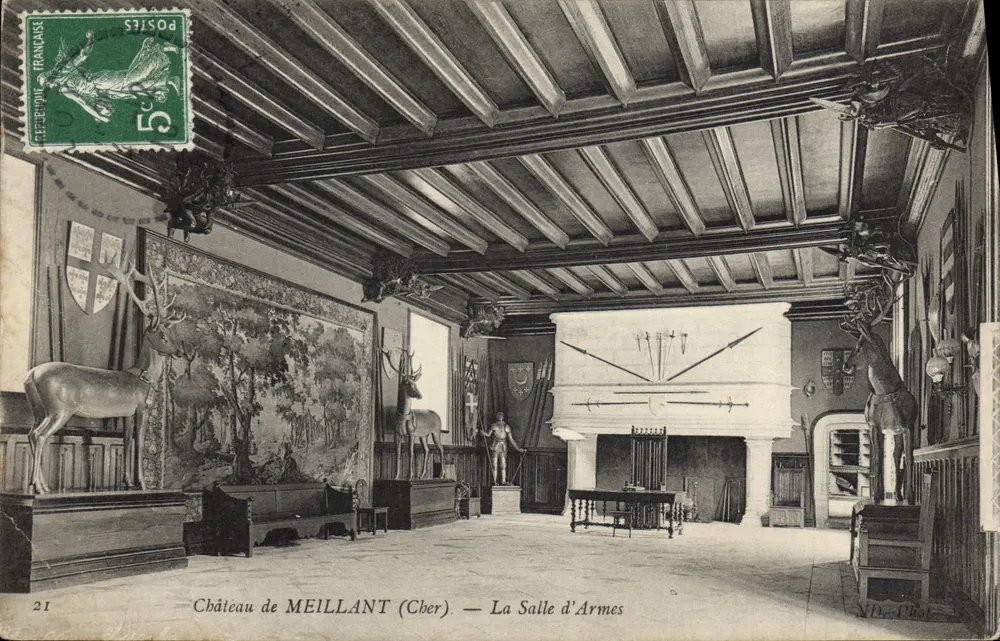Schloss MEILLANT (Cber) — Die Waffenhalle — ND. Fotografie - Vorderseite