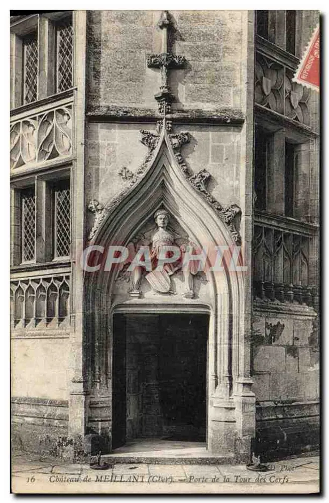 Schloss MEILLANT (Cher) — Tor der Tour des Corps - Vorderseite