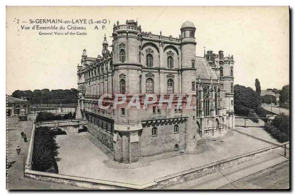 St-GERMAIN-en-LAYE (S.-et-O.) — Vista Geral do Castelo — A.P. - Frente