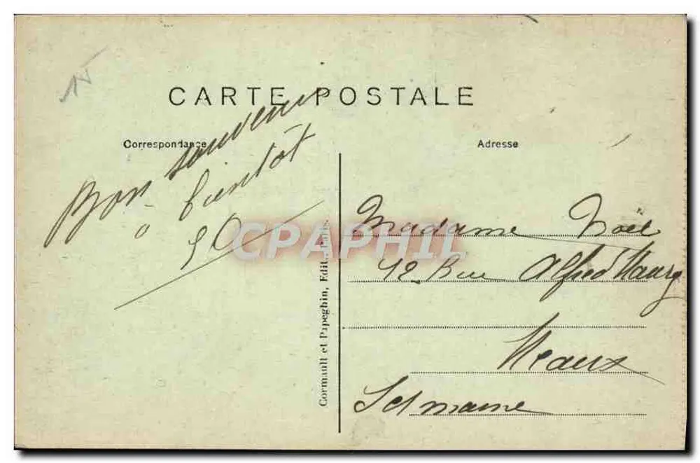 St-GERMAIN-en-LAYE (S.-et-O.) — Vista Geral do Castelo — A.P. - Verso