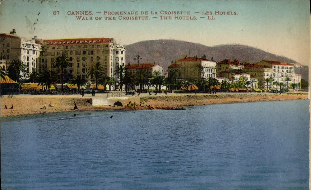 CANNES — Promenade de la Croisette — Die Hotels — LL - Vorderseite
