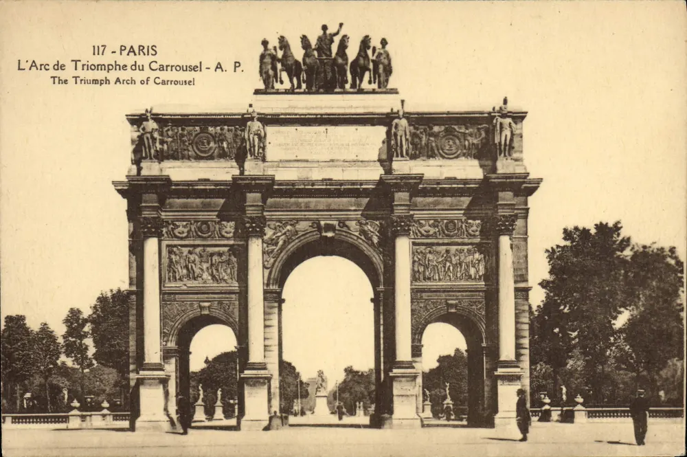 Arc de Triomphe du Carrousel — Paryż — A. P. n° 117 - Awers