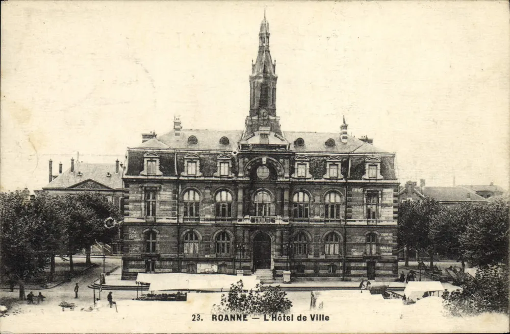 Roanne — L'Hôtel de Ville — 23. ROANNE — L'Hôtel de Ville - Anverso