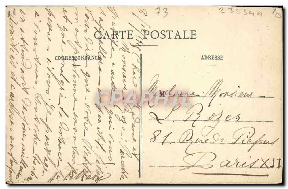 AIX-les-BAINS - Les Rochers de Brison — Éditeur non identifié, n° de série non visible - Verso