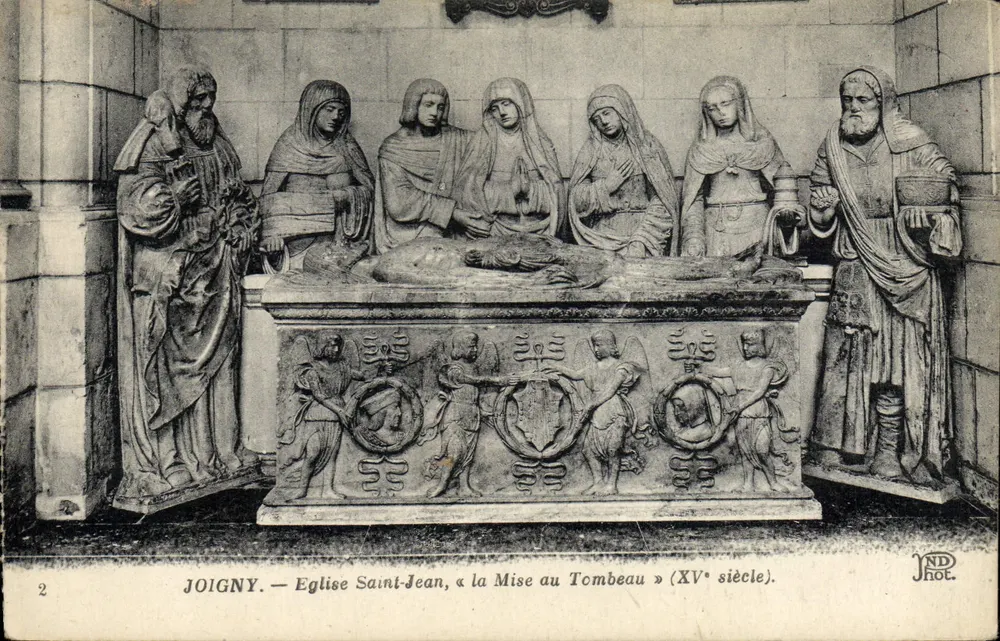 Joigny — Kirche Saint-Jean, « Die Abnahme vom Kreuz » (15. Jahrhundert) - Vorderseite