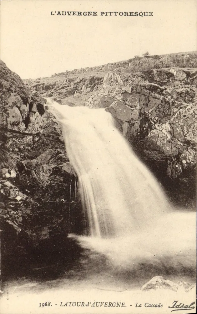A Cascata — A Auvergne pitoresca — Ideal, n°3968 - Frente