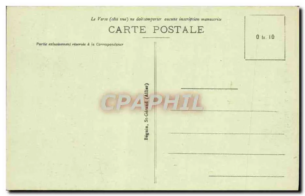 A Cascata — A Auvergne pitoresca — Ideal, n°3968 - Verso