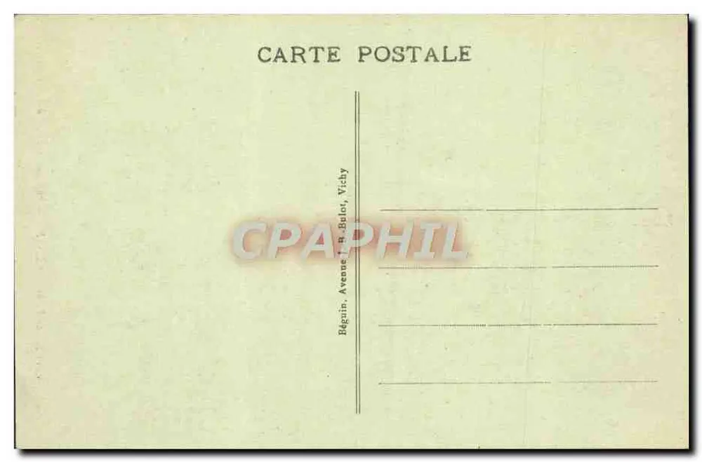 Der Gour Saillant an der Ardoisière — Umgebung von Vichy — CUSSET — Das pittoreske Auvergne — n°593 - Rückseite