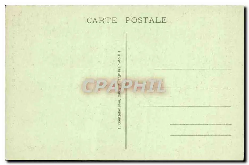 O MONT-DORÉ — Cachoeira do Rossignolet — G.D'O. n°920 - Verso