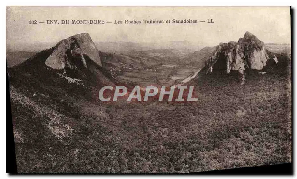 Umgebung von Mont-Dore — Felsen Tullières und Sanadoires — LL - Vorderseite