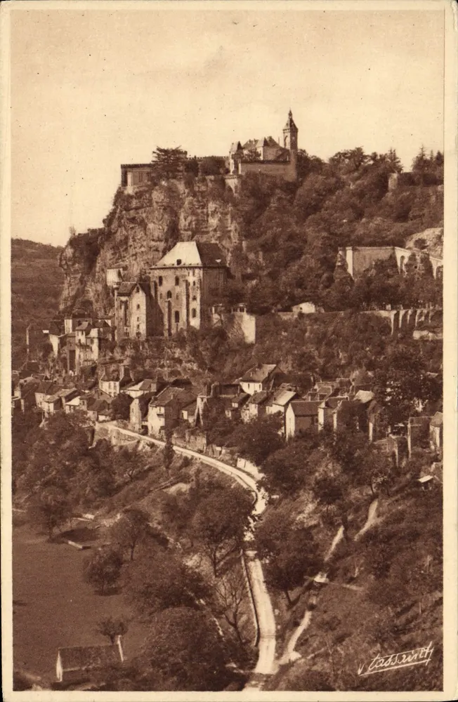 Rocamadour — Allgemeiner Blick auf den Weg nach l'Hospitalet — Photo V. Tassaint - Vorderseite