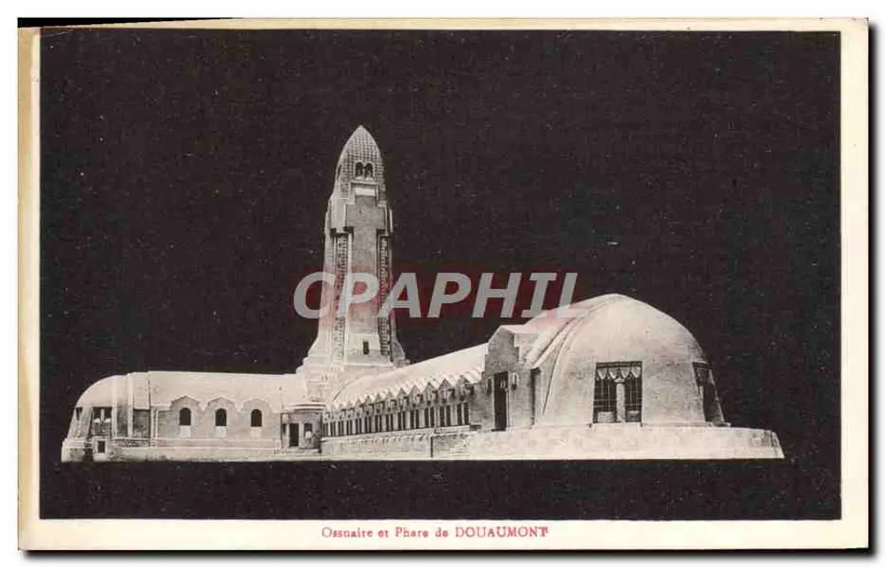 Ossuário e Farol de Douaumont — número de série não visível - Frente