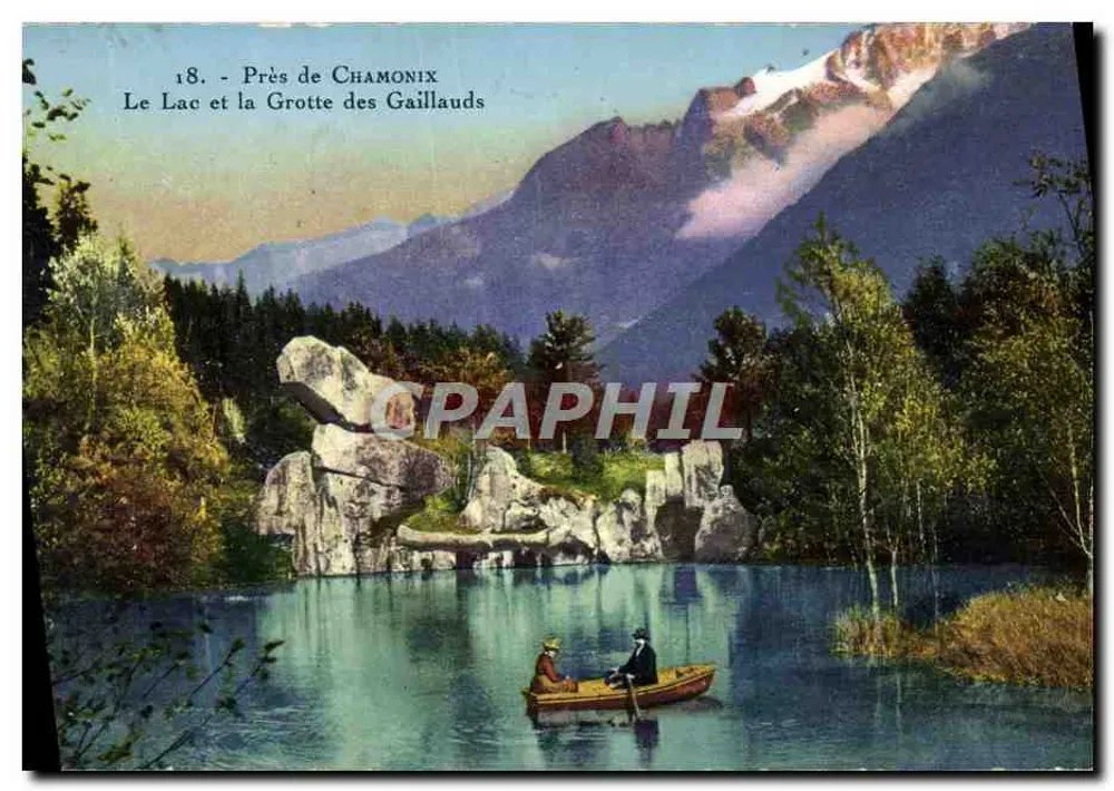 Der See und die Grotte der Gaillauds — Nahe Chamonix — Serie 18 - Vorderseite
