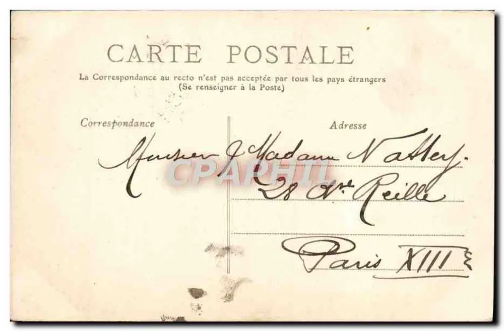 Castelo Raoul — Castelo de Châteauroux — editor M.T. (nº 67) - Verso