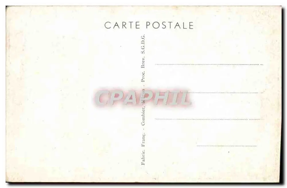 Châteauroux — Margens do rio Indre — Combier, S.G.D.G. - Verso