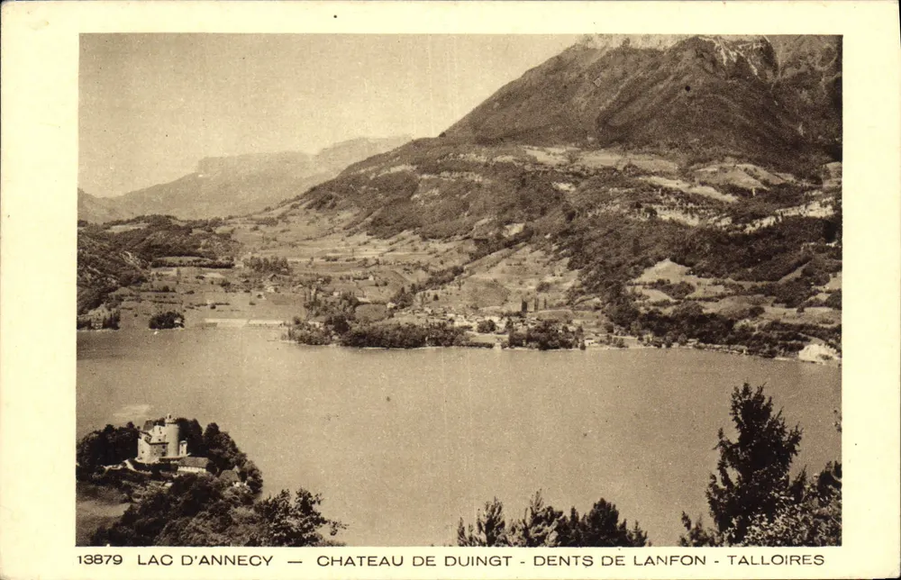 See von Annecy — Schloss Duingt — Dents de Lanfon — Talloires - Vorderseite